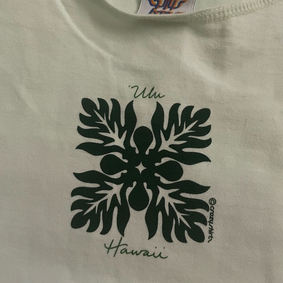 *SOLD* CRAZY SHIRTS 'ULU (breadfruit) QUILT PRINT T-SHIRT
size large - Picture 2 of 3